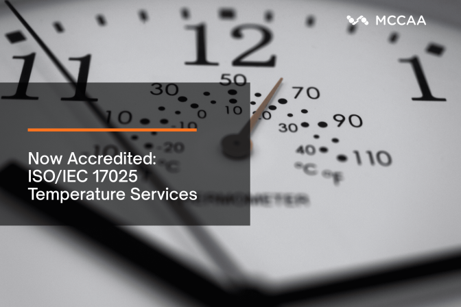 Now Accredited: ISO/IEC 17025 Temperature Services