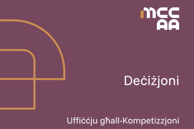 Uffiċċju għall-Kompetizzjoni | Deċiżjoni 03.09.2026